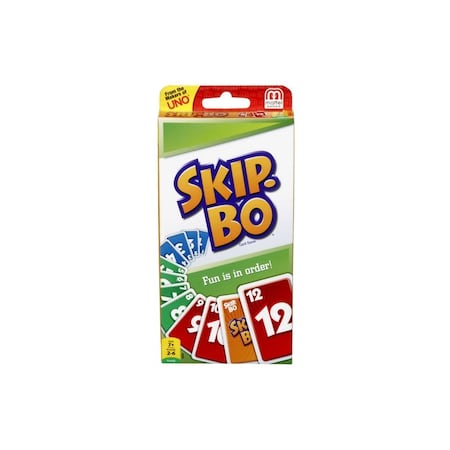 Mattel Mattel Skip-Bo Card Game Multicolored 162 pc 42050